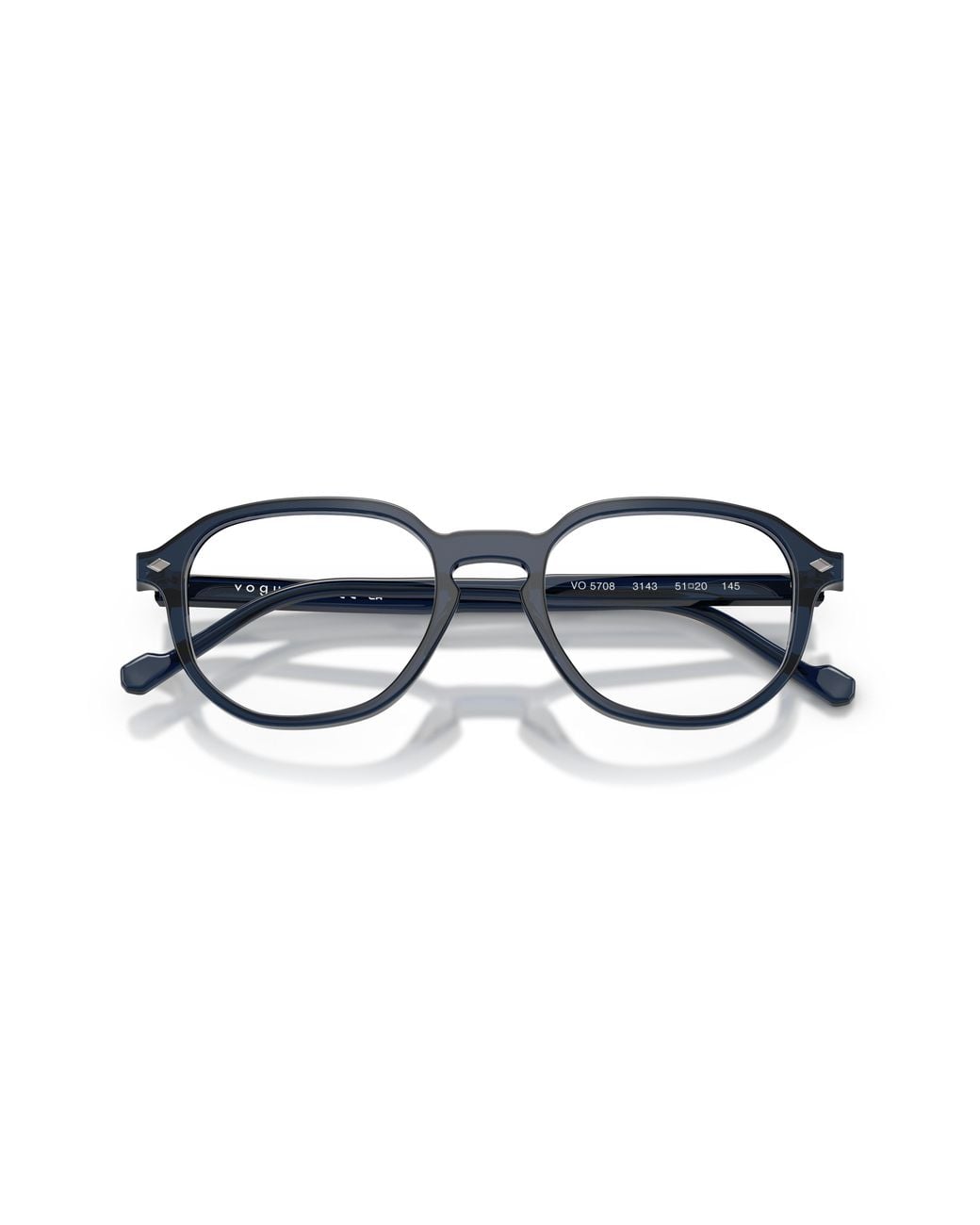 Vogue Eyewear Black Vo5708 3143 Optical Frames Acetate Transparent Geometric Normal for men