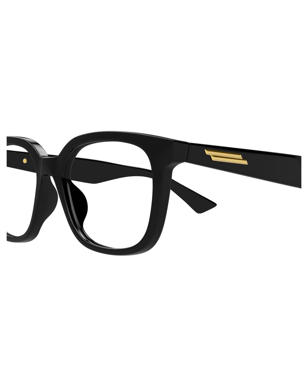 Bottega Veneta Black Bv1334Oa 001 Optical Frames Acetate Transparent Squared