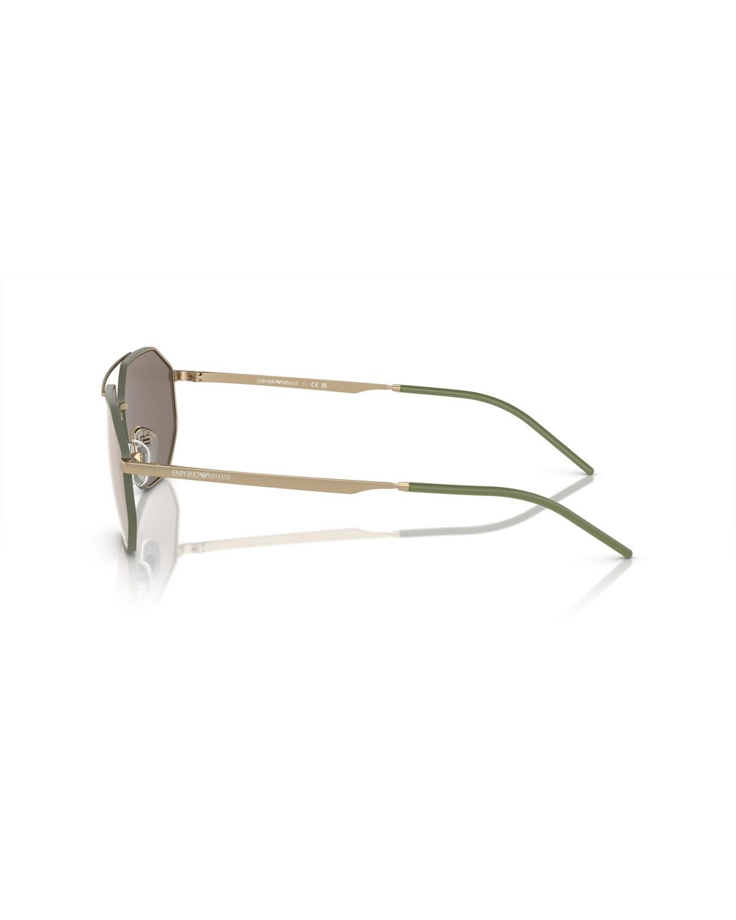 Emporio Armani Black Ea2147 30025A Sunglasses Metal Geometric Mirrored Mirror for men
