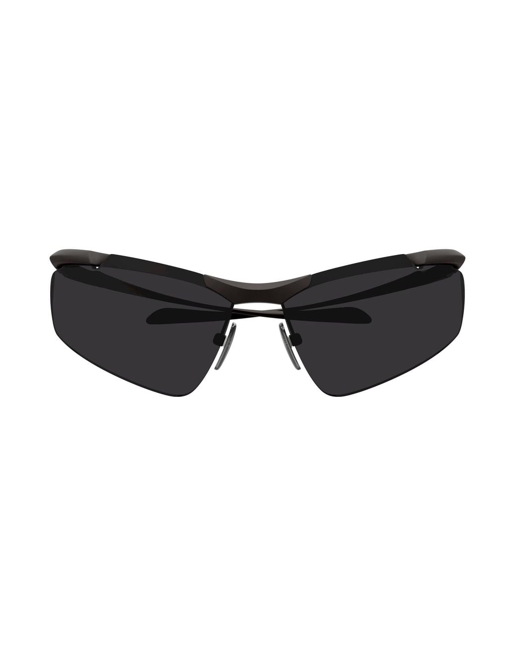 Balenciaga Black Bb0462S 001 Occhiali Da Sole Metallo Geometrica