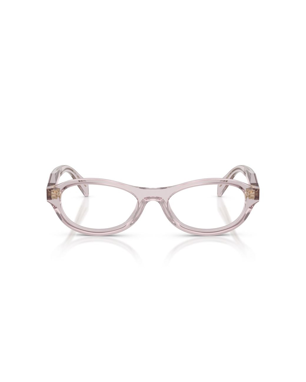 Prada Black Pr D18V 12W1O1 Optical Frames Acetate Transparent Round Normal