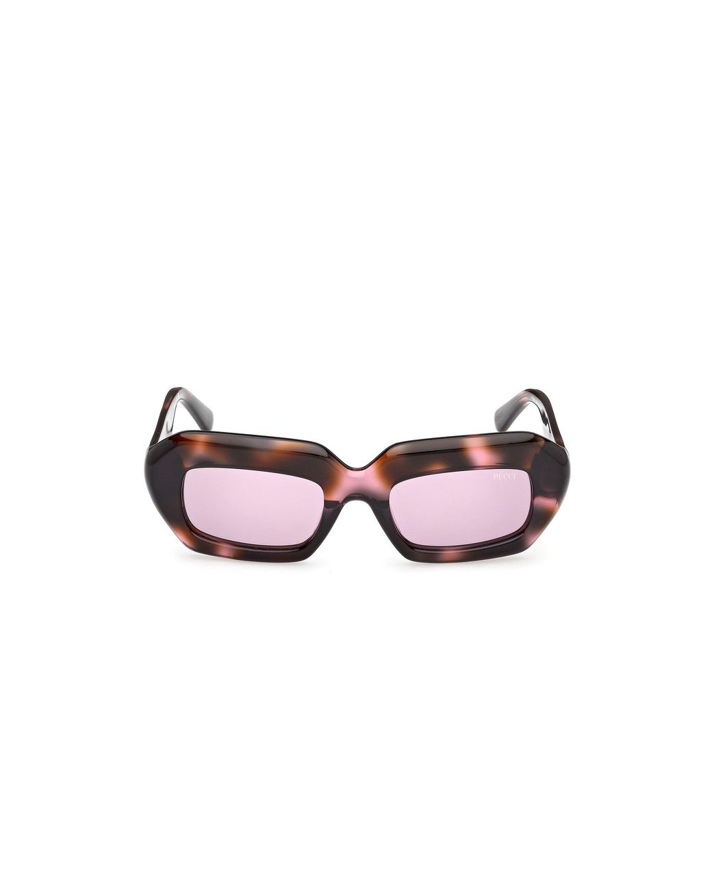 Emilio Pucci Black Ep0245 55S Sunglasses Acetate Bordeaux Squared Normal