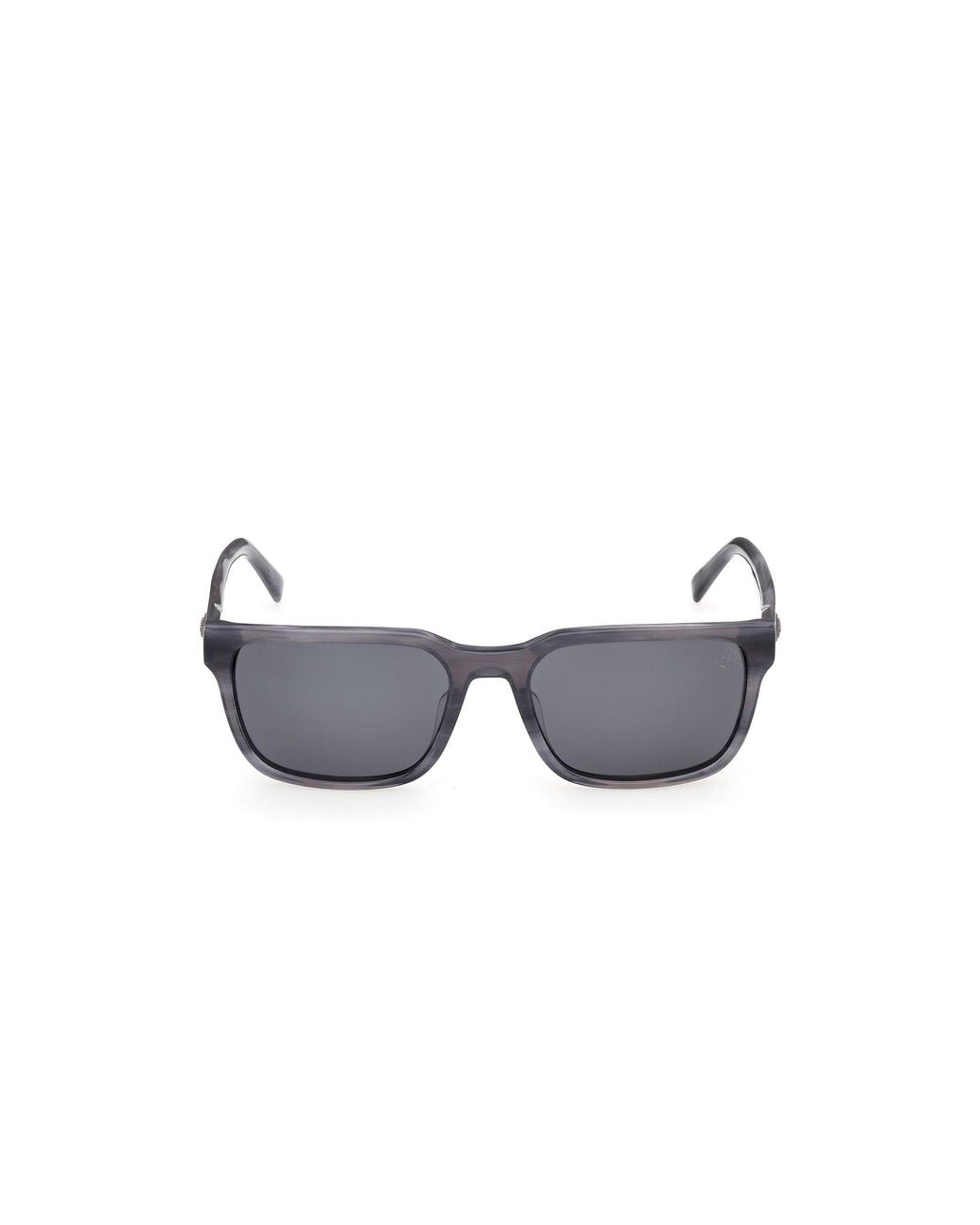 Timberland Black Tb00099 64D Sunglasses Acetate Smoke Squared Polarized for men