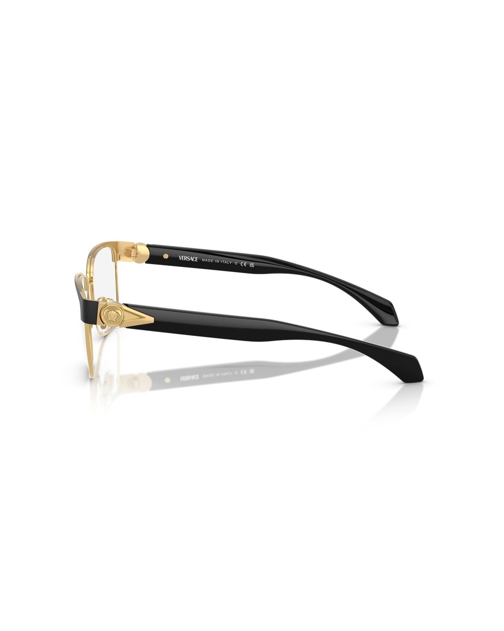 Versace Black Ve1306 1436 Optical Frames Metal Pillow Normal for men