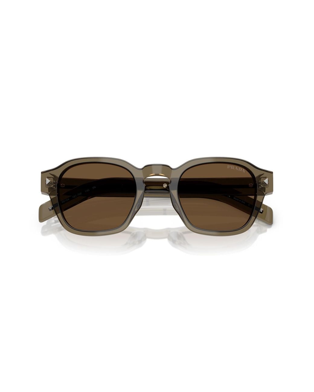Prada Black Pr A16S 18T70F Sunglasses Acetate Pantos Normal for men