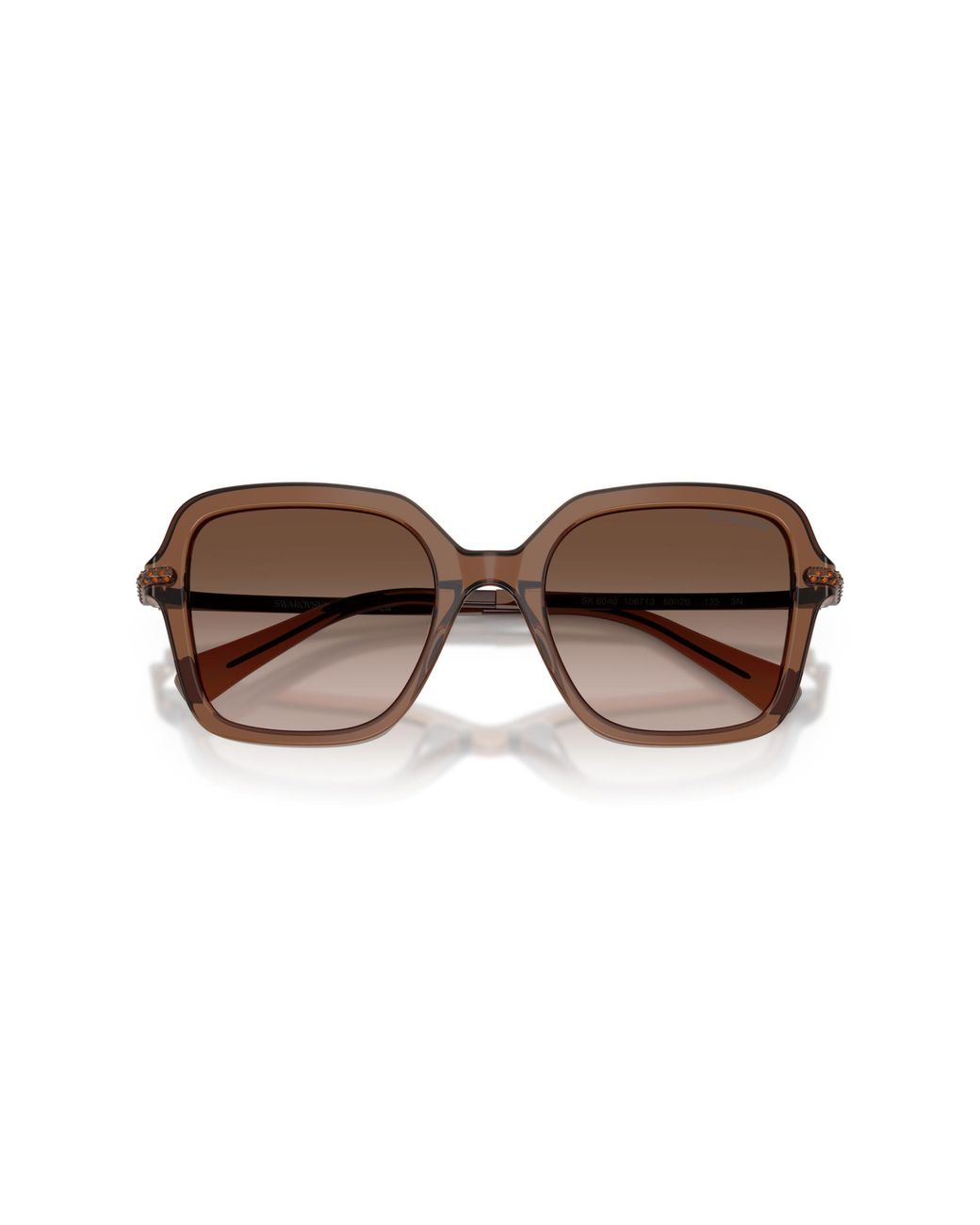 Swarovski Black Sk6040 106713 Sunglasses Acetate Geometric Normal Shaded