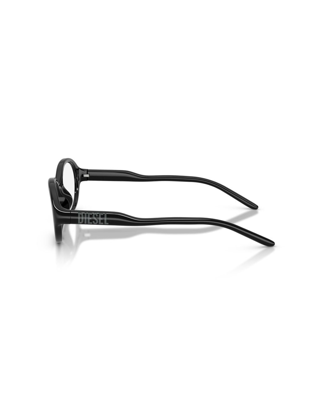 DIESEL Black Dl6014U 2001 Optical Frames Injected Transparent Round Normal