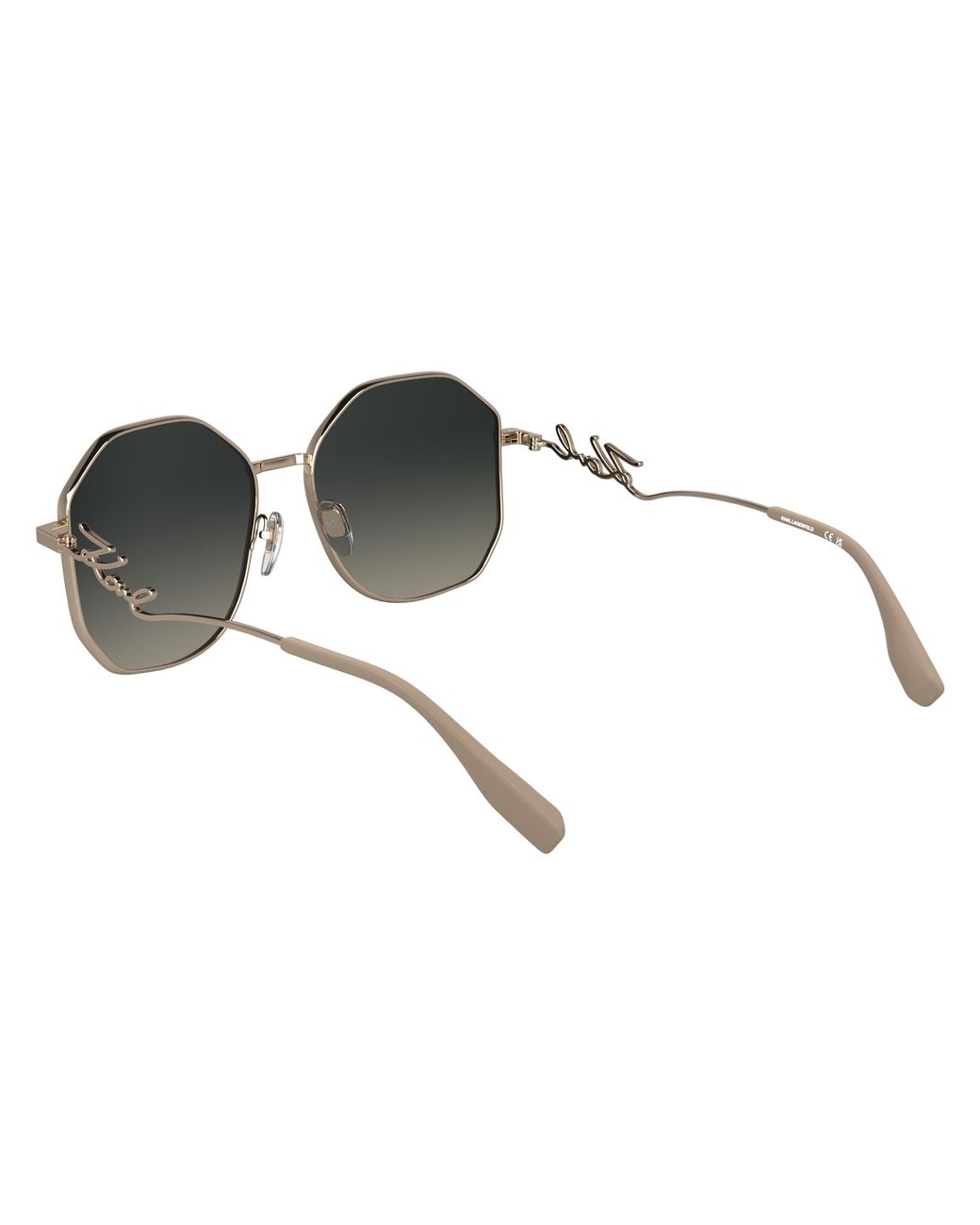 Karl Lagerfeld Black Kl358S 770 Sunglasses Metal Squared Normal