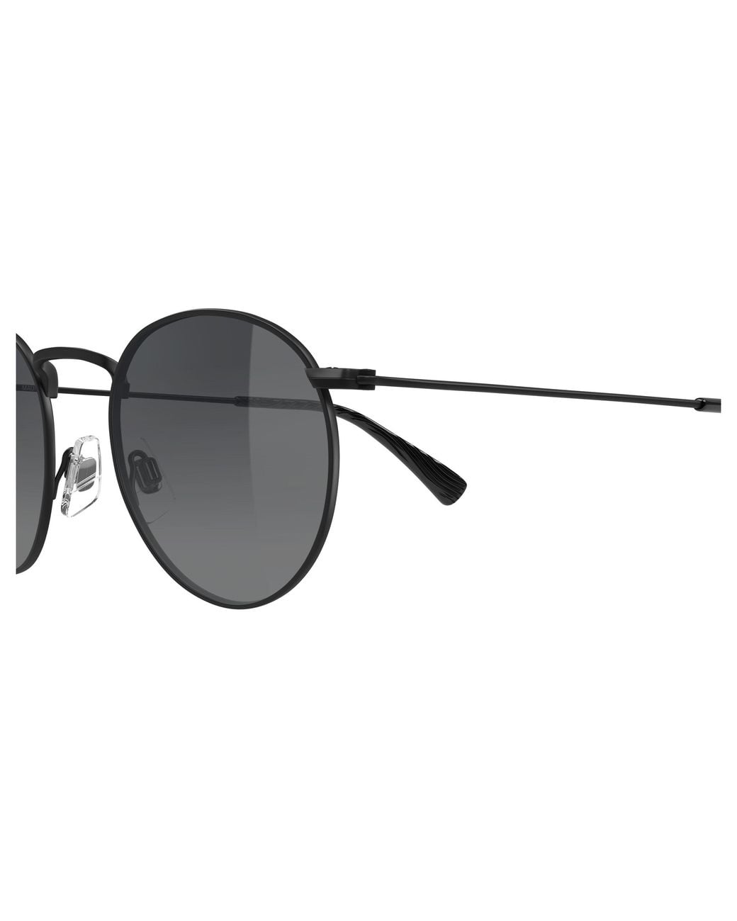 Maui Jim Black Mj0667S 017 Occhiali Da Sole Metallo Grigio Rotonda
