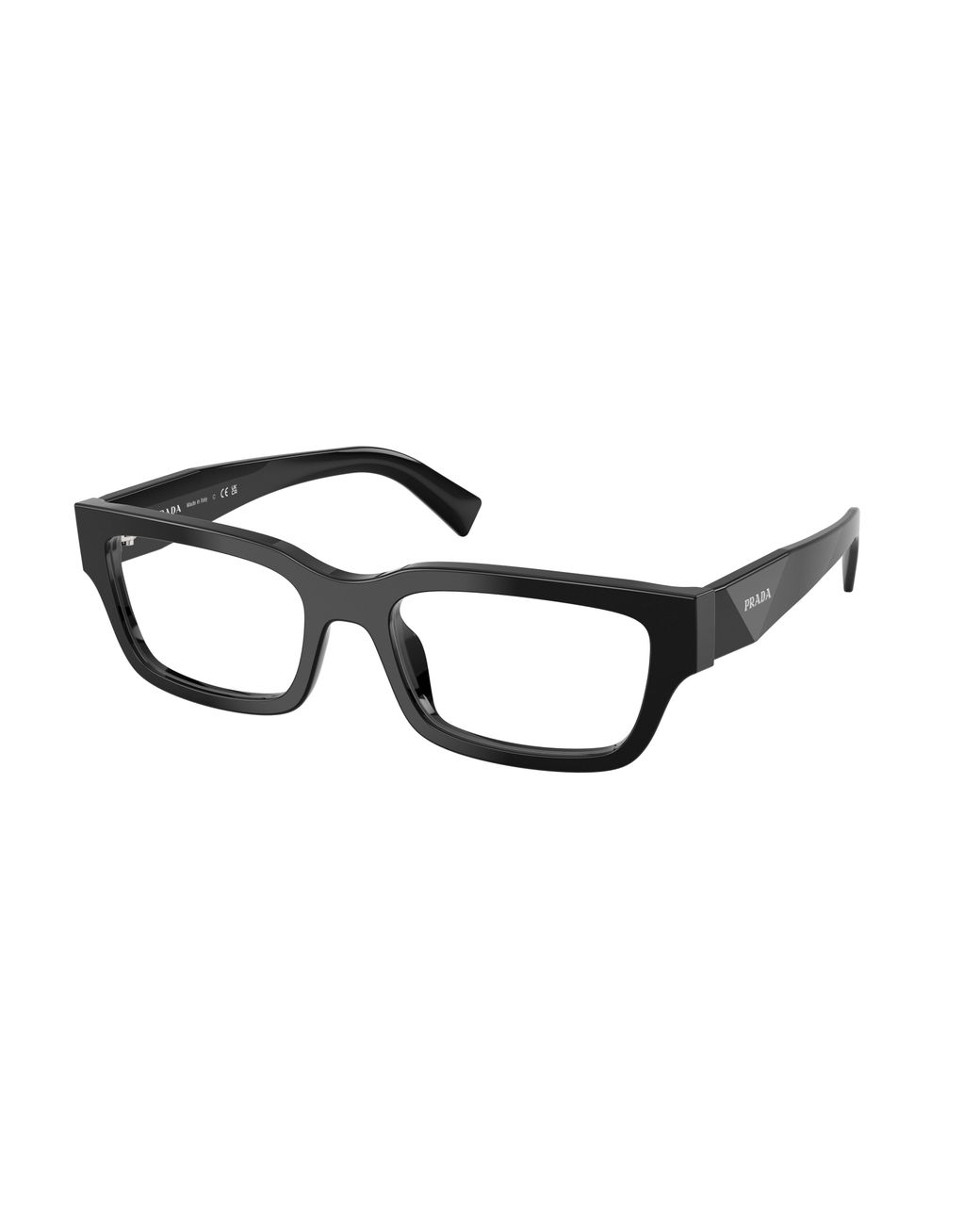 Prada Black Pr C02V 17N1O1 Optical Frames Acetate Pillow Normal for men