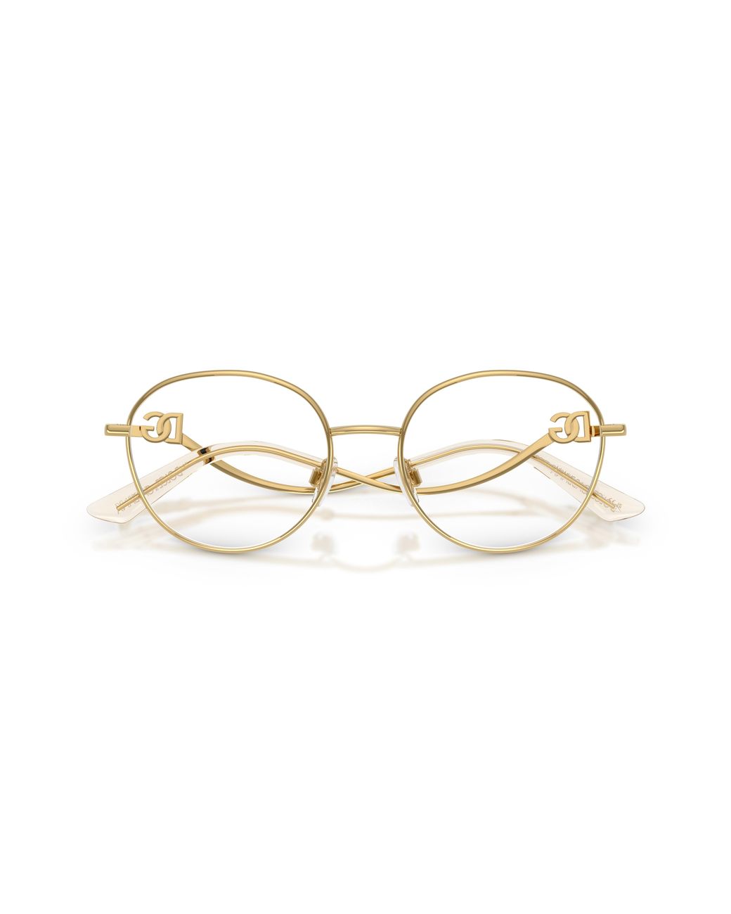 Dolce & Gabbana Black Dg1365 02 Optical Frames Metal Round Normal