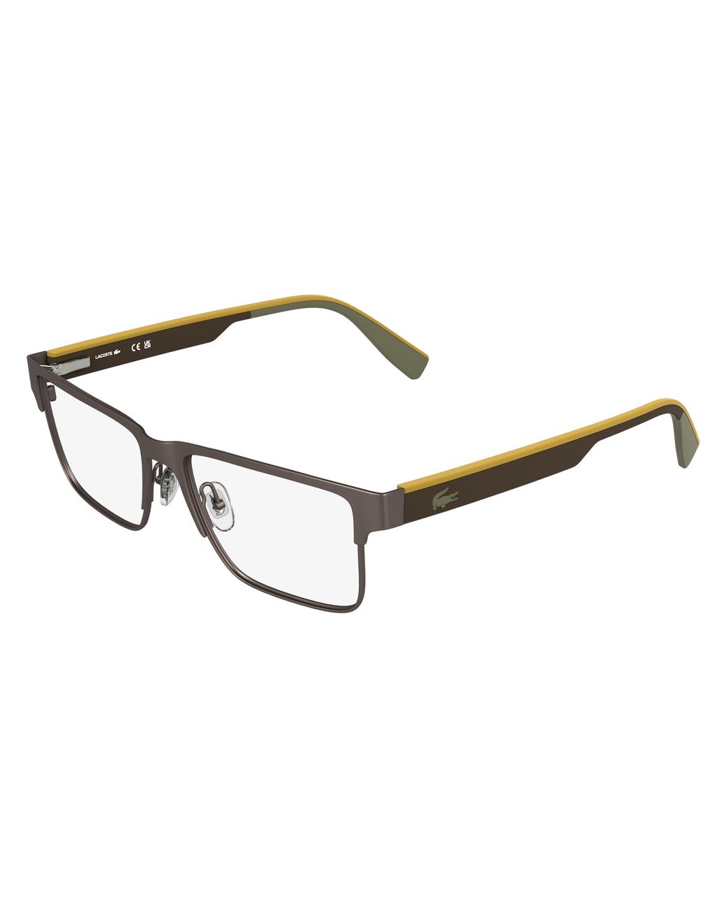 Lacoste Black L2318 264 Optical Frames Metal Squared Normal for men