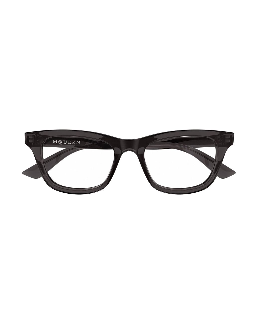 McQueen Black Am0515O 009 Optical Frames Acetate Transparent Cat Eye