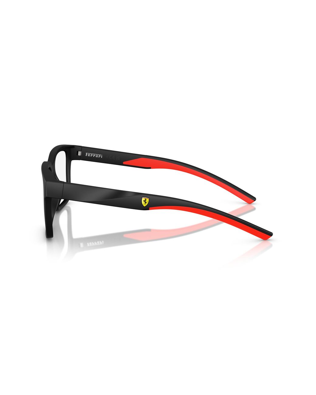 FERRARI SCUDERIA Black Fz8016U 504 Optical Frames Injected Squared Normal for men