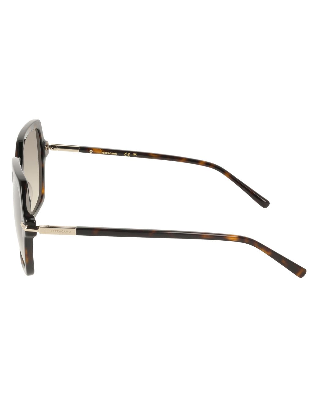 Ferragamo Black Sf2076S 242 Sunglasses Acetate Squared Normal