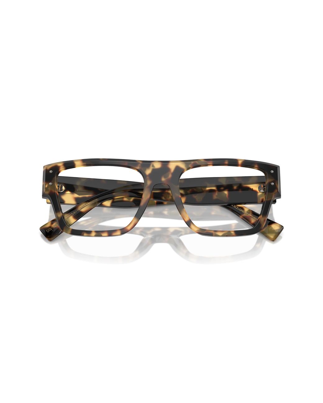 Dolce & Gabbana Black Dg3384 512 Optical Frames Acetate Transparent Squared Normal for men