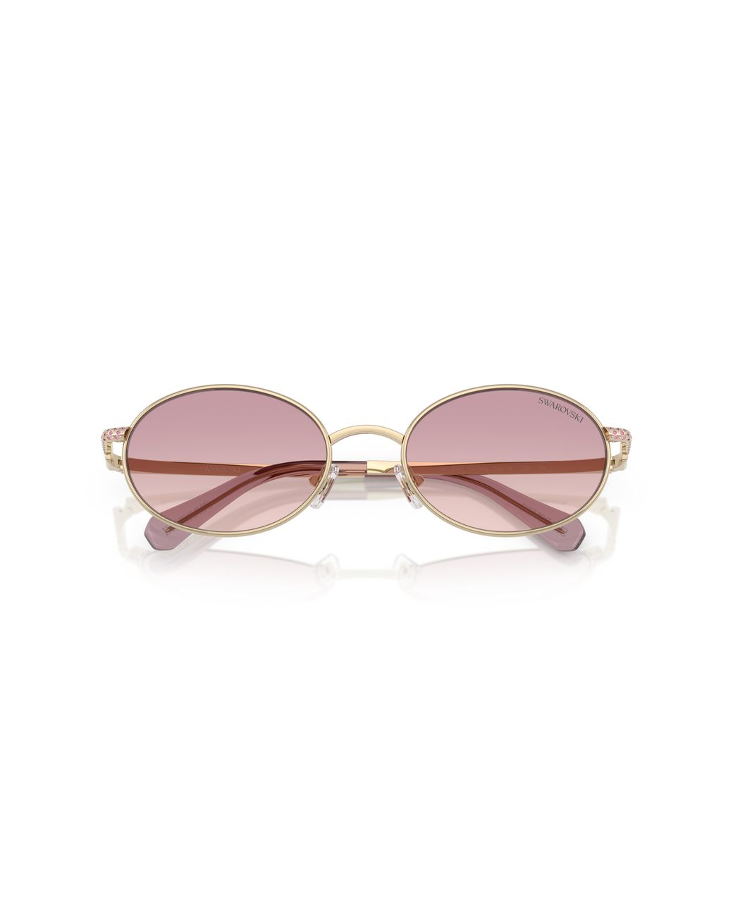 Swarovski Black Sk7033 401368 Sunglasses Metal Round Normal Nuanced