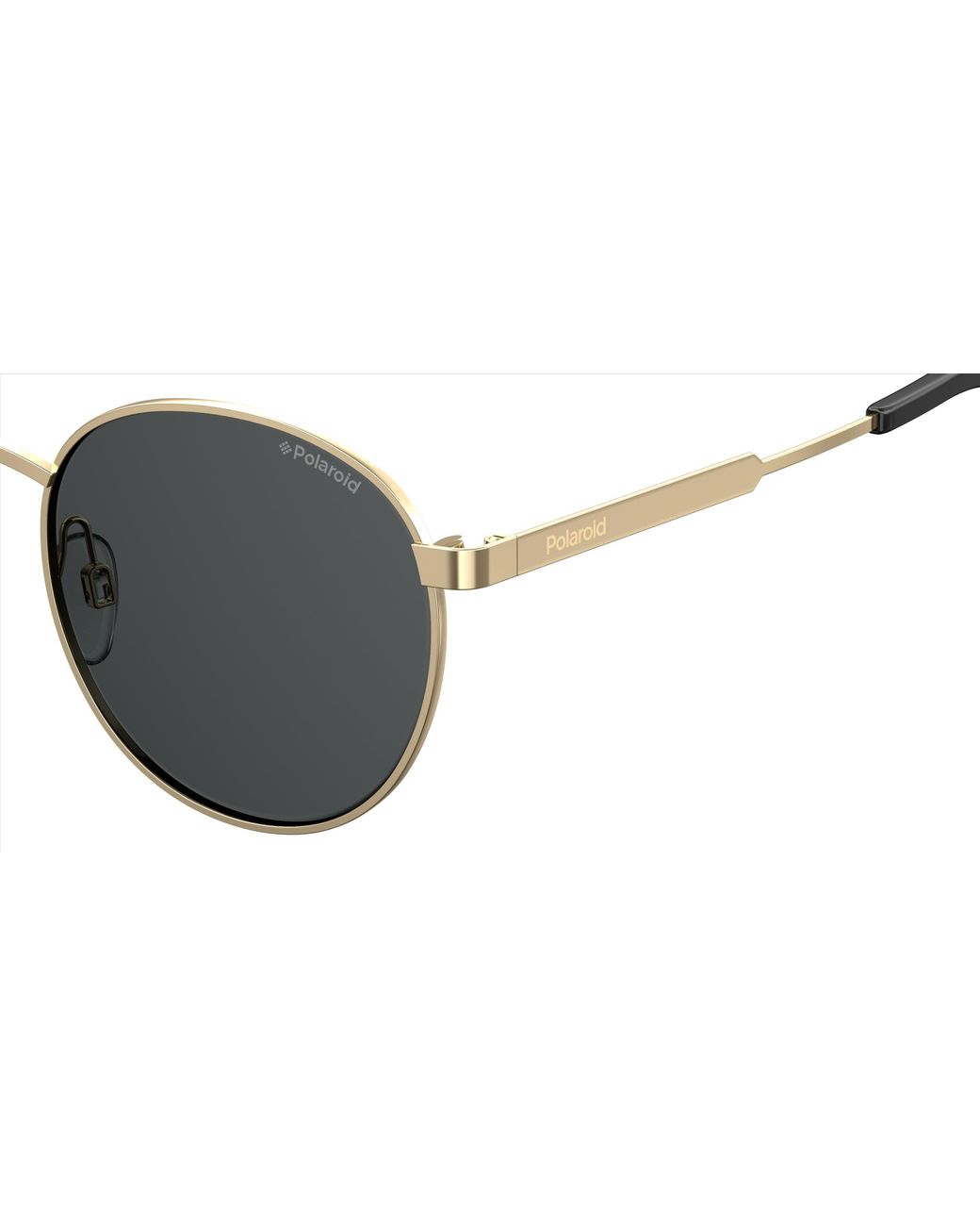 Polaroid Black Pld 2053/S 2F7/M9 Sunglasses Metal Round Polarized