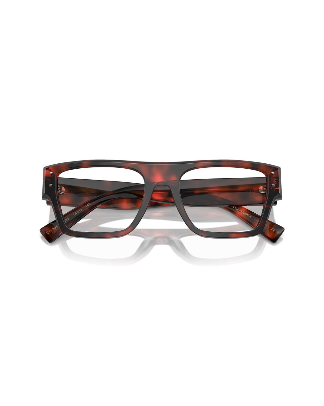 Dolce & Gabbana Black Dg3384 3358 Optical Frames Acetate Transparent Squared Normal for men