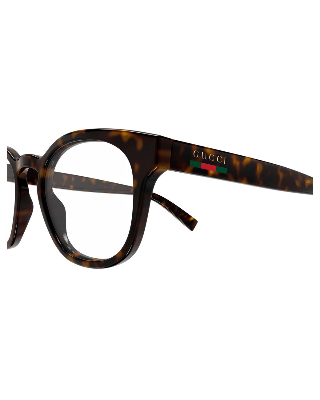 Gucci Black Gg1859O 005 Optical Frames Injected Transparent Round for men