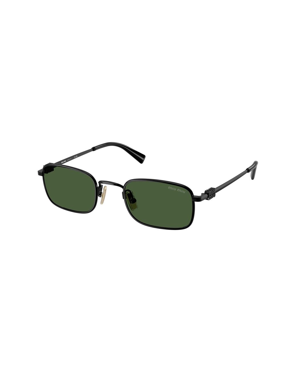 Miu Miu Green Mu A53S 1Ab1I0 Sunglasses Metal Squared Normal