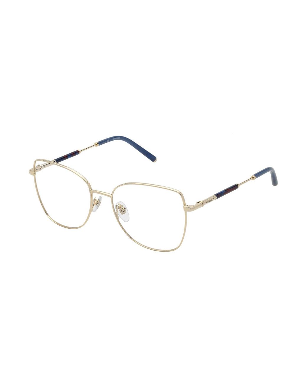 Nina Ricci Black Vnr365 300Y Optical Frames Metal Squared