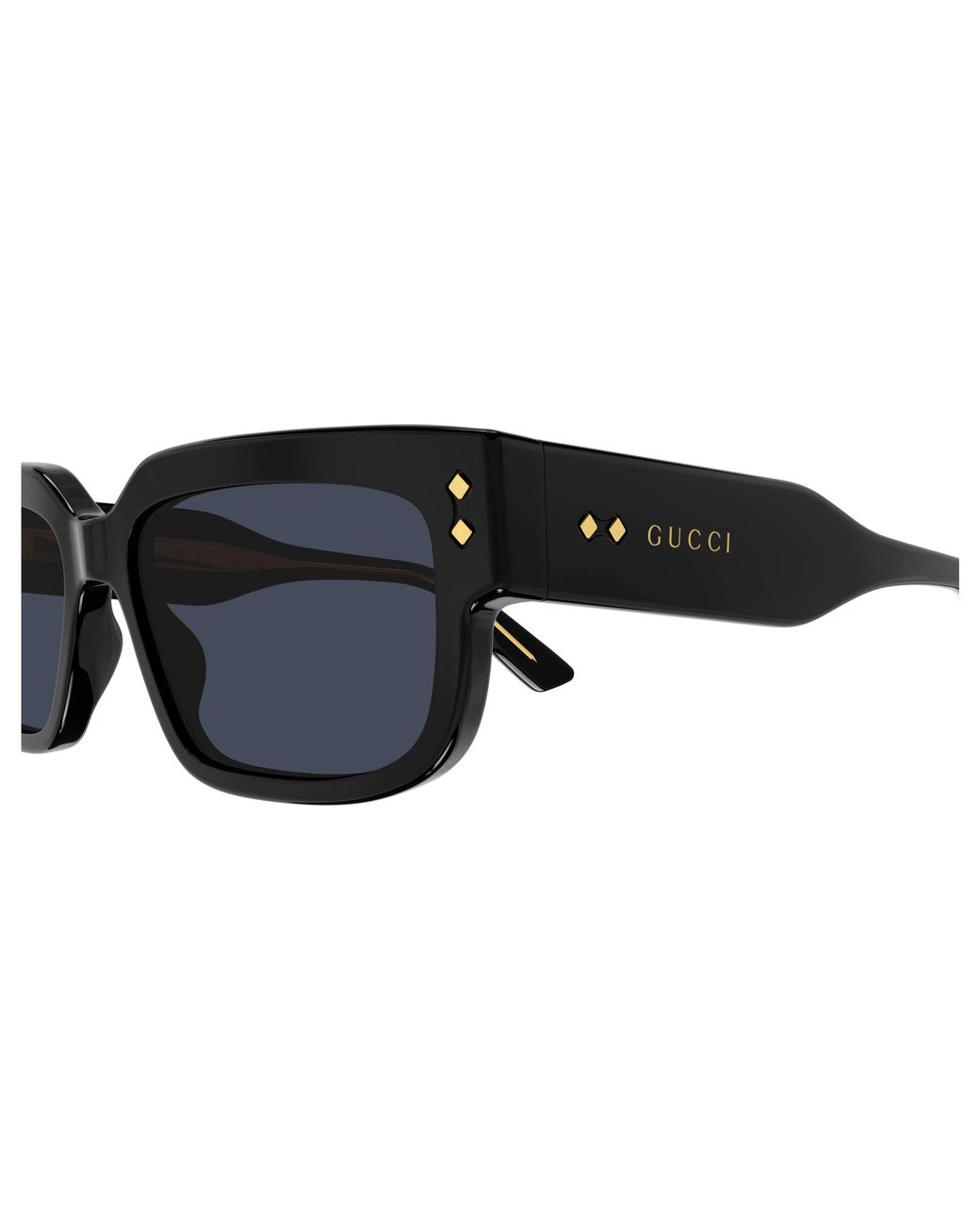 Gucci Black Gg1218S 001 Sunglasses Acetate Squared Normal for men
