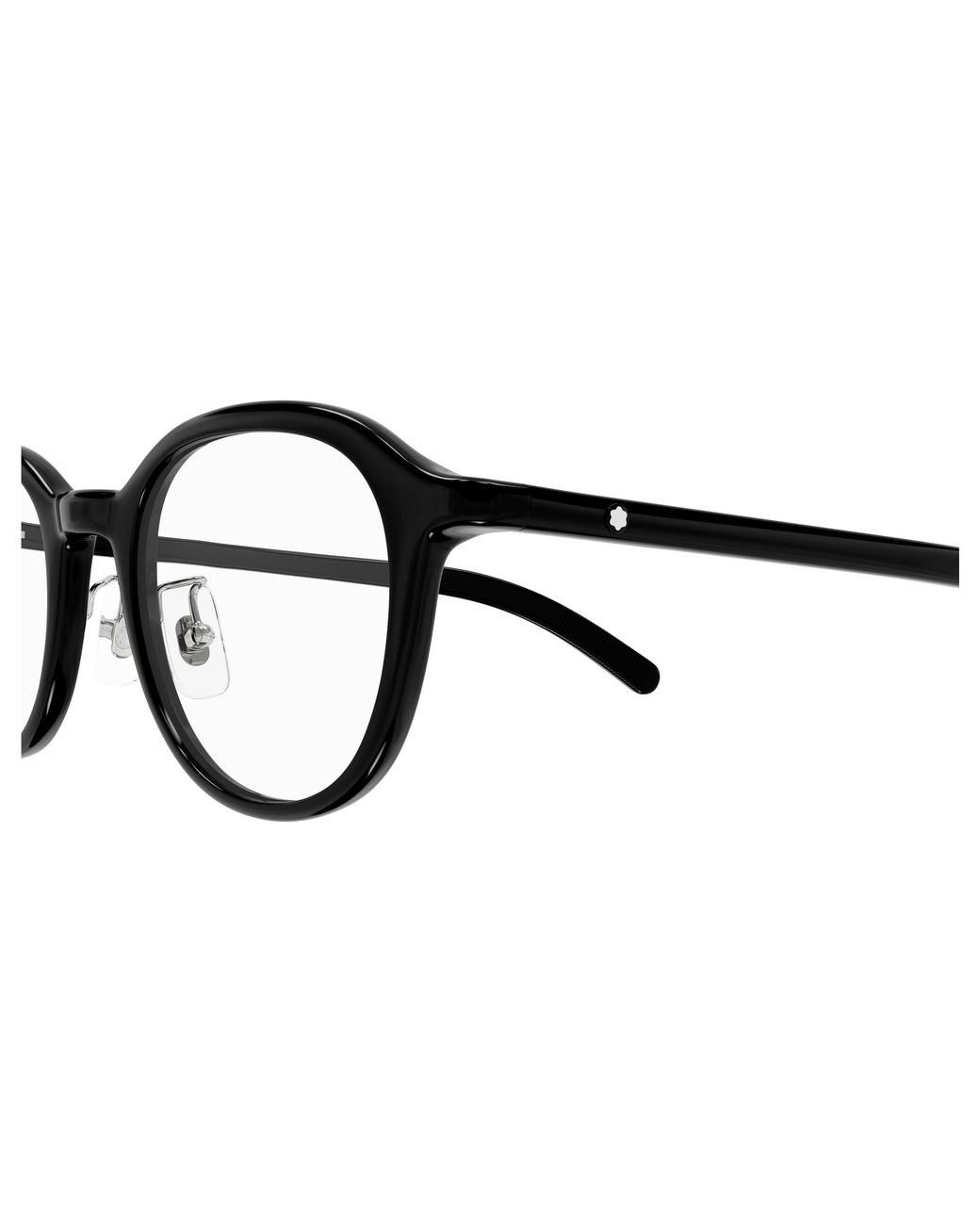 Montblanc Black Mb0419Oj 001 Optical Frames Transparent Round for men