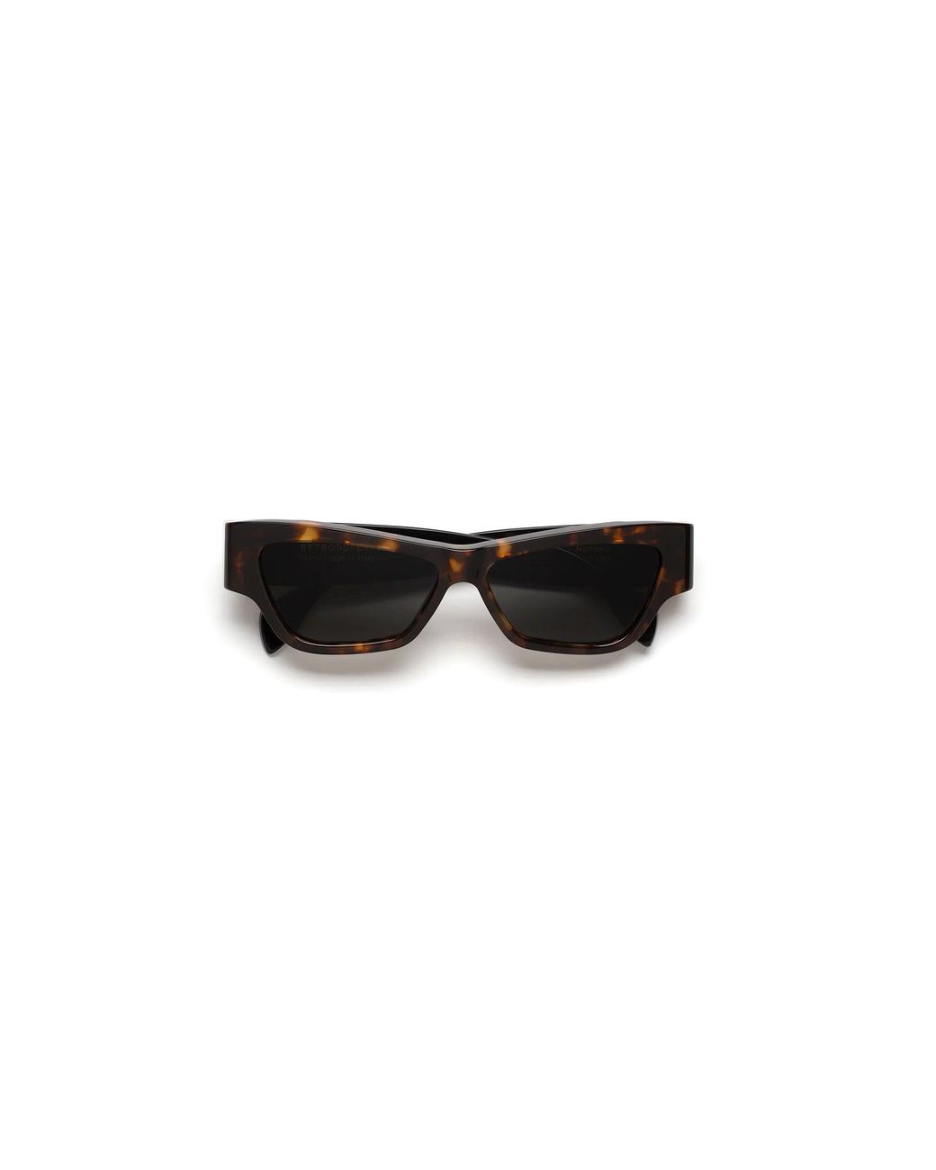 Retrosuperfuture Black Xwn Nameko Burnt Sunglasses Acetate Squared Normal