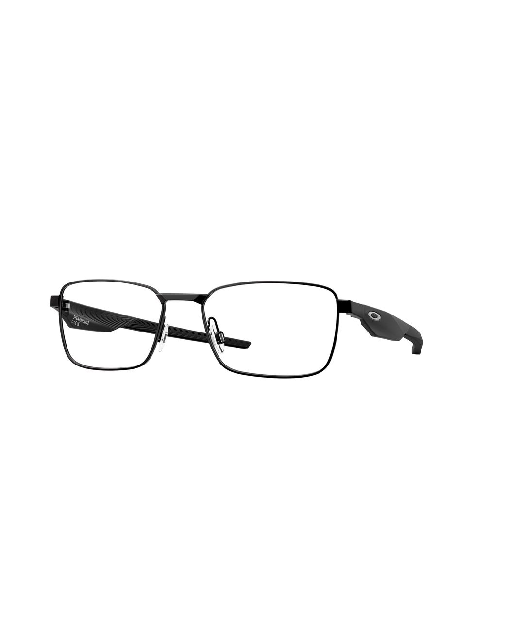 Oakley Black Ox3140 Steakhouse 314001 Optical Frames Metal Transparent Squared Normal