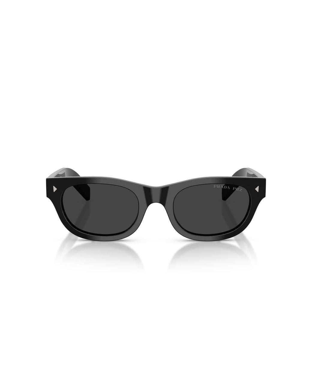 Prada Black Pr C09S 16K08G Sunglasses Acetate Cat Eye Polarized for men