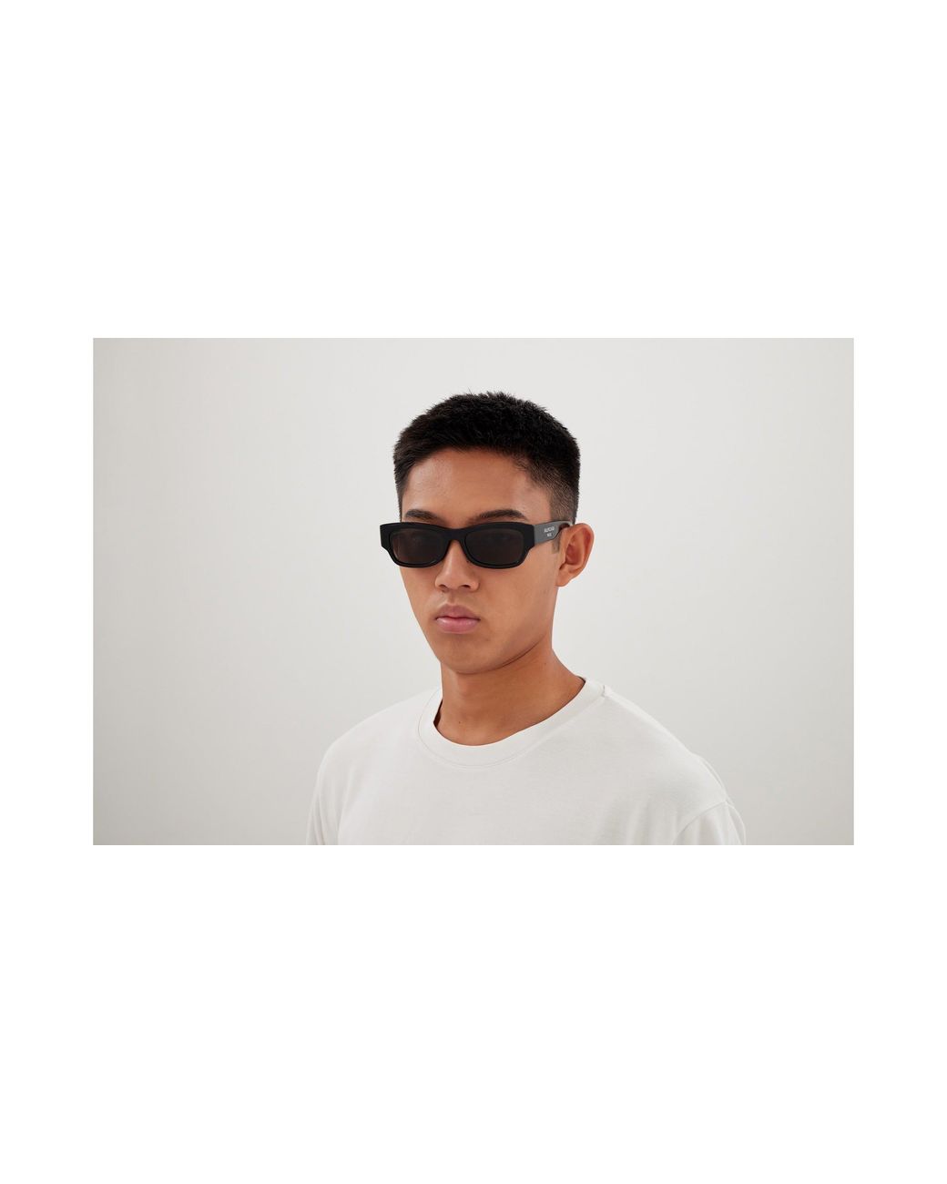 Balenciaga Black Bb0390Sk 001 Sunglasses Acetate Squared for men