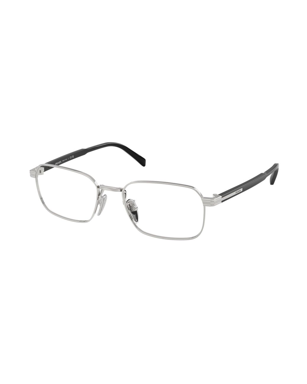 Prada Black Pr C50Vd 1Bc1O1 Optical Frames Metal Pillow Normal for men
