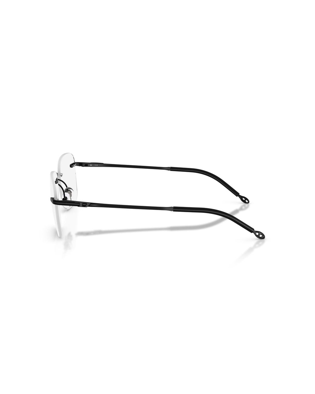 DIESEL Black Dl5005 1025 Optical Frames Metal Pillow Normal