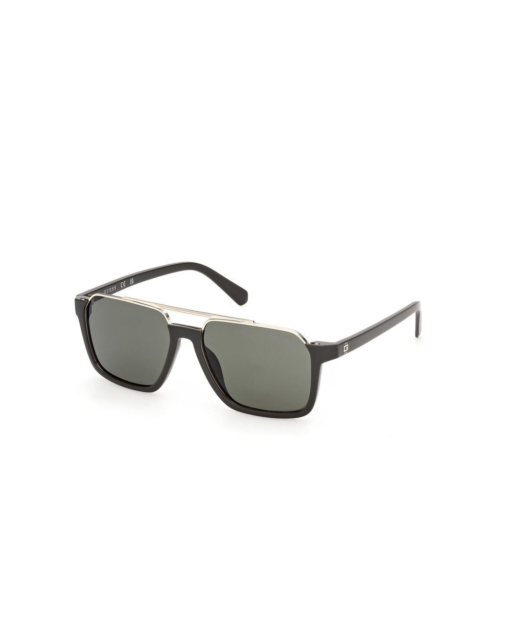 Guess Gray Gu00366 96N Sunglasses Injected Squared Normal for men