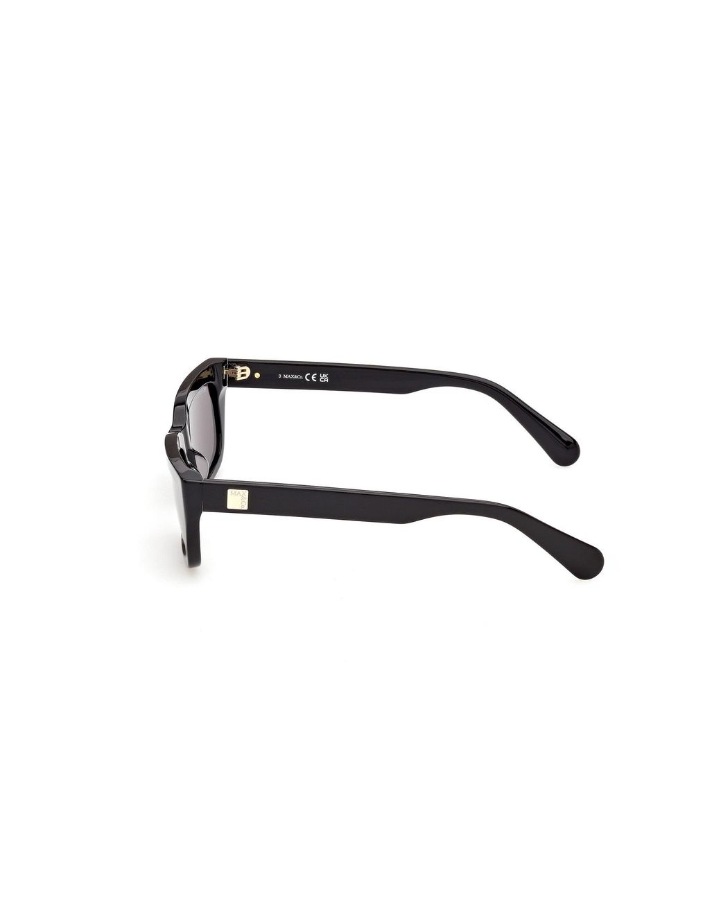 MAX&Co. Black Mo0175 01A Sunglasses Acetate Smoke Squared Normal