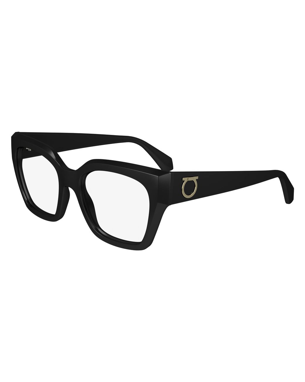 Ferragamo Black Sf2983 001 Optical Frames Acetate Squared Normal Normal
