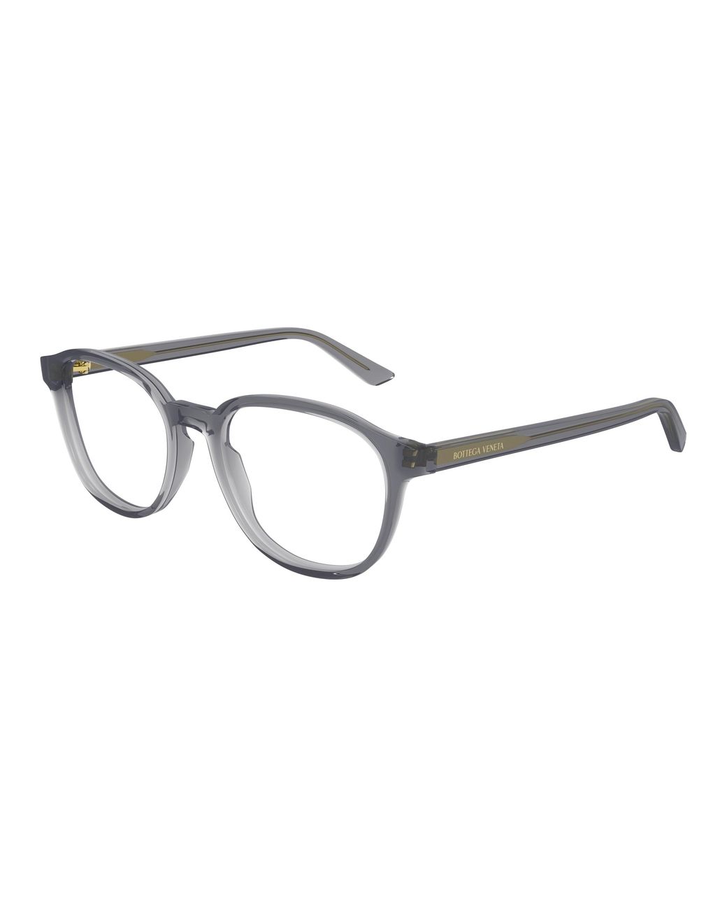 Bottega Veneta Black Bv1312O 009 Optical Frames Acetate Transparent Round for men