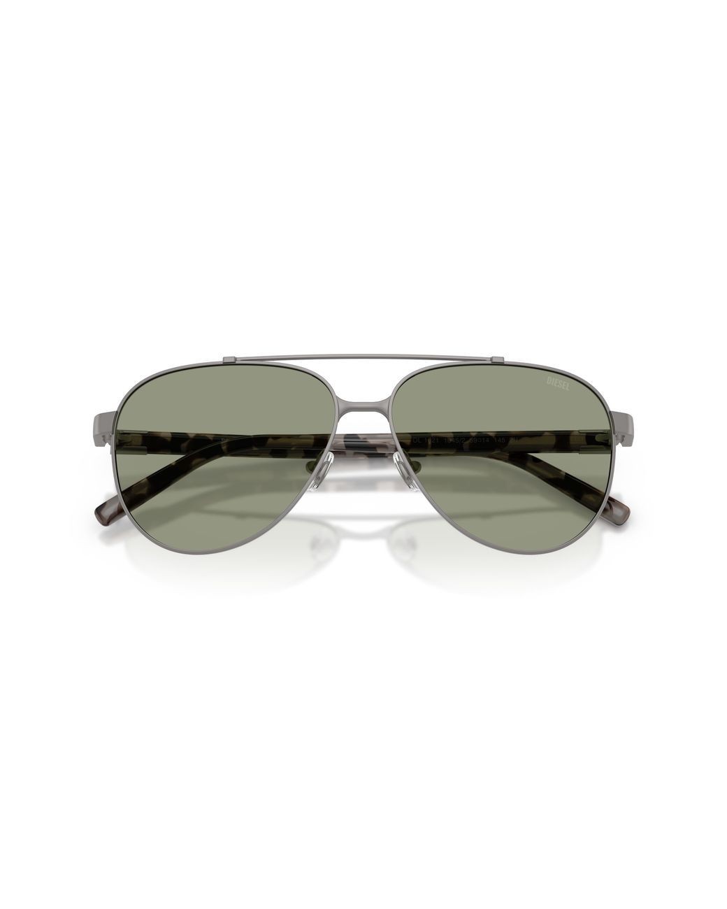 DIESEL Green Dl1021 1045/2 Sunglasses Metal Pilot Normal