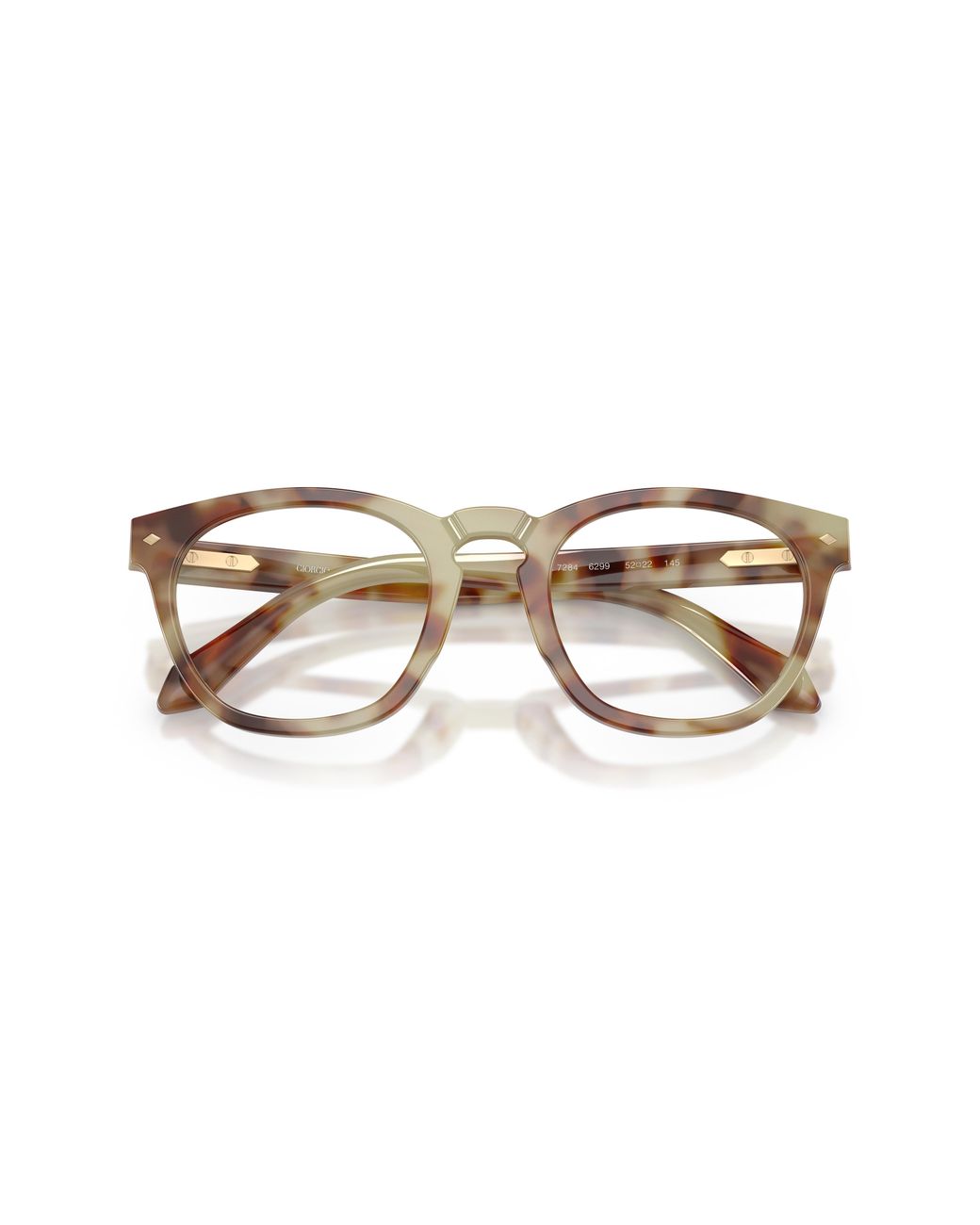 Giorgio Armani Black Ar7284 6299 Optical Frames Acetate Round Normal for men