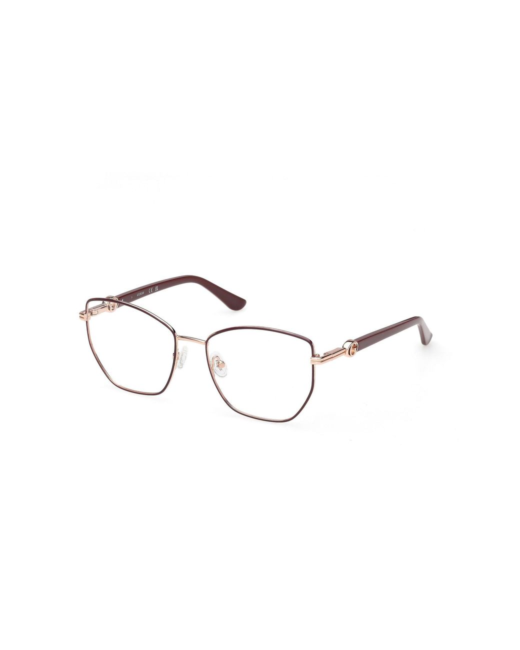 Guess Black Gu50312 069 Optical Frames Metal Geometric Normal