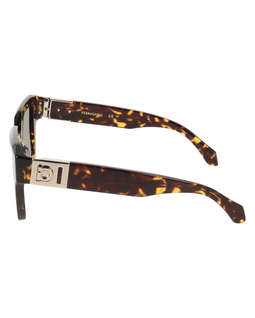 Ferragamo Black Sf2084S 242 Sunglasses Acetate Squared Normal