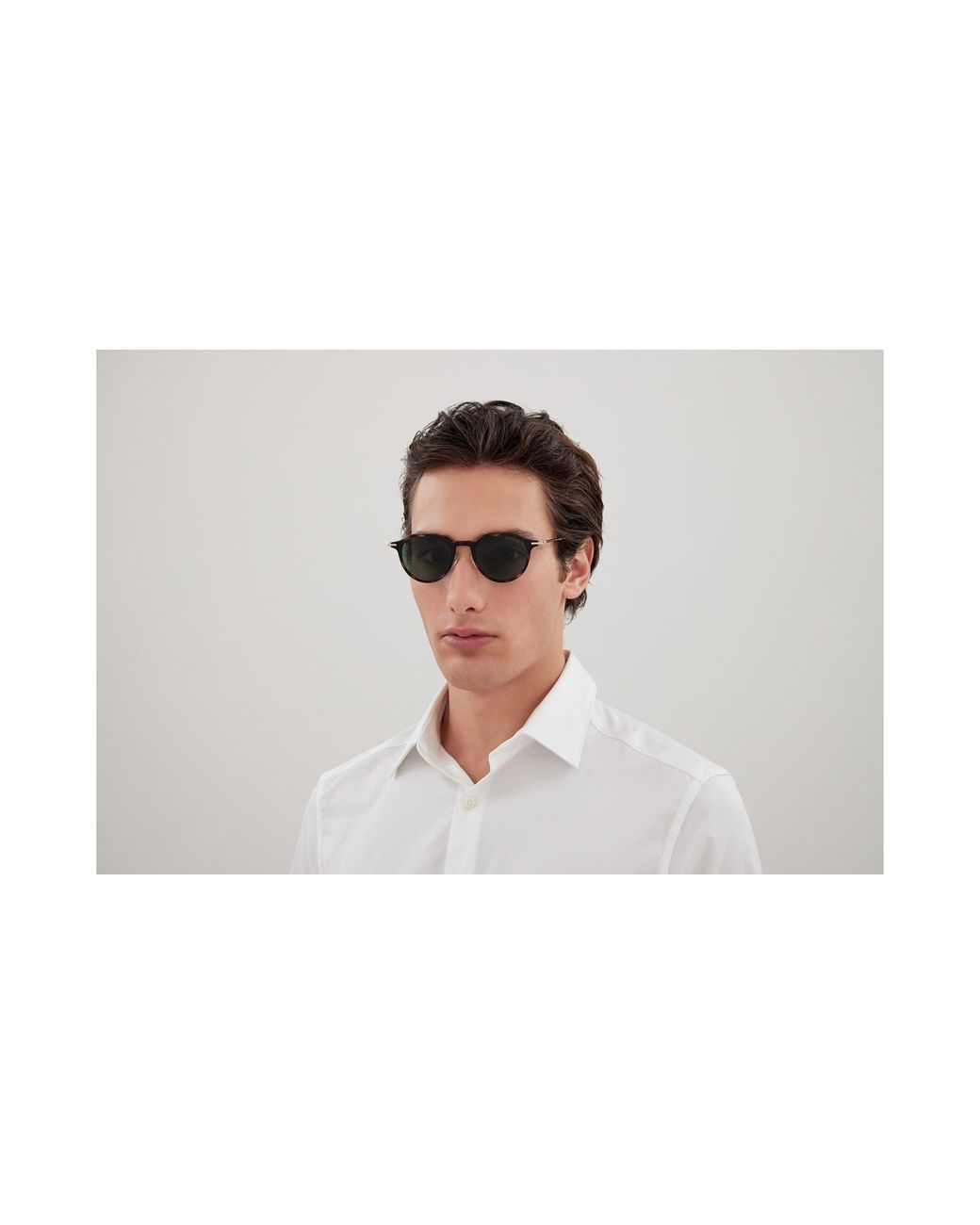 Montblanc Black Mb0355S 002 Sunglasses Injected Round for men