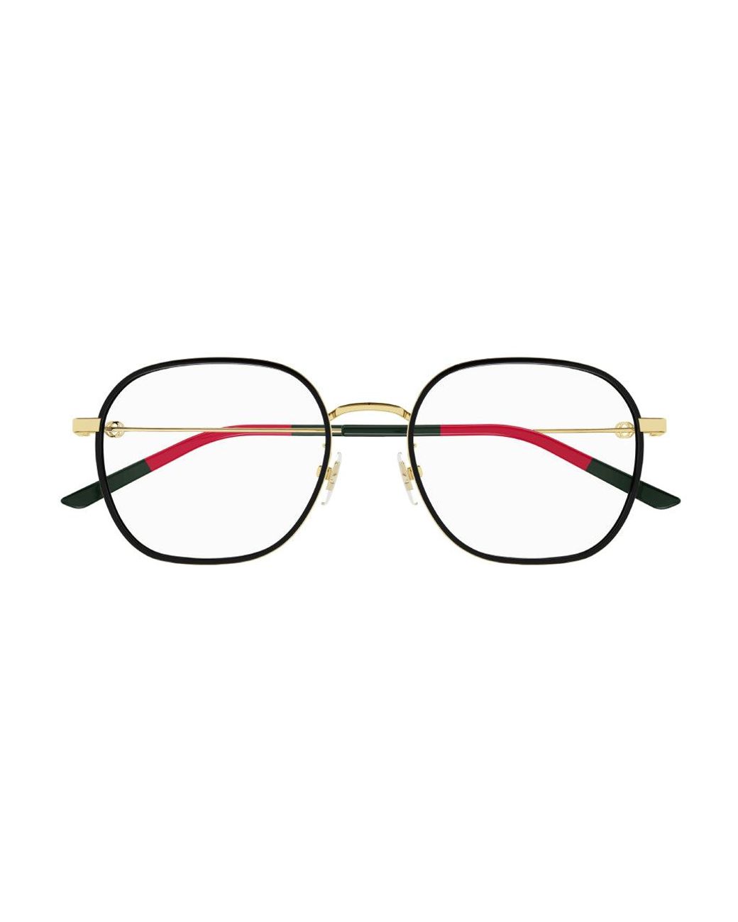 Gucci Black Gg1198Oa 001 Optical Frames Metal Squared
