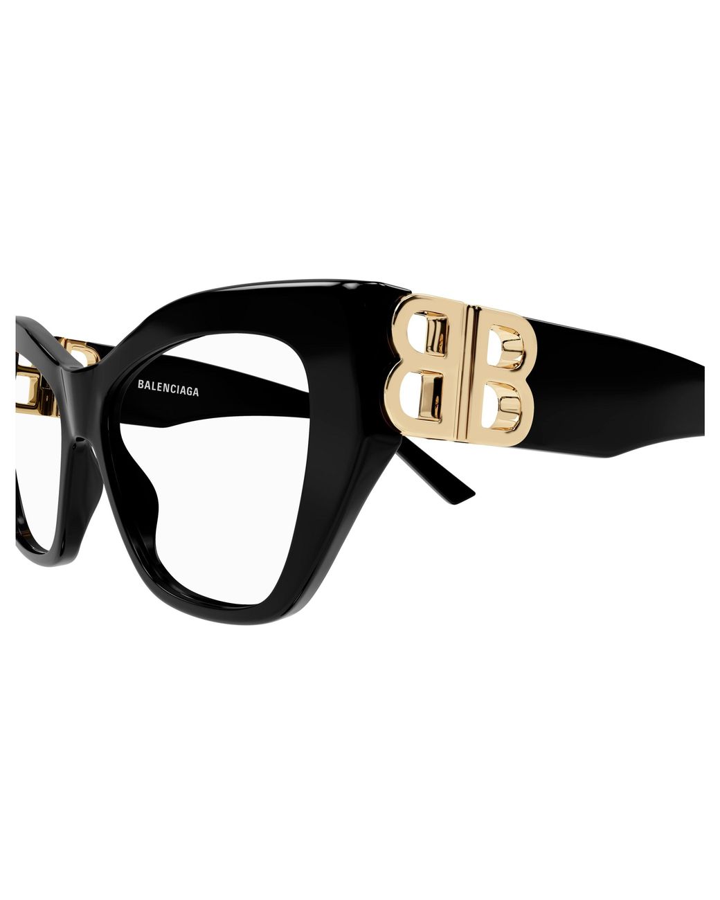 Balenciaga Black Bb0312O 001 Optical Frames Acetate Cat Eye