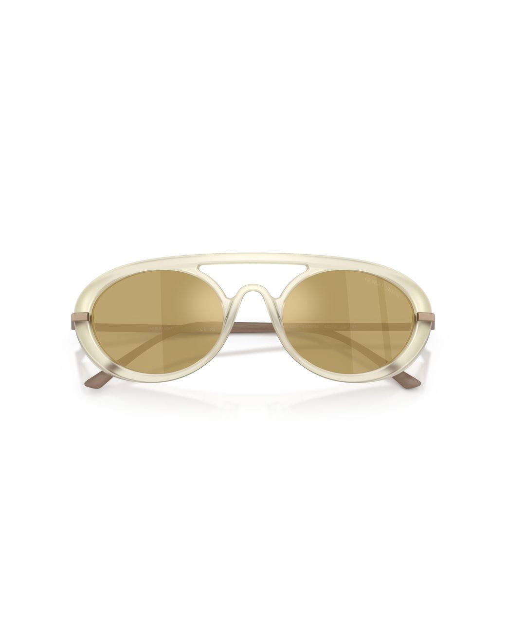 Giorgio Armani Black Ar8256 6409O8 Sunglasses Acetate Round Mirror for men