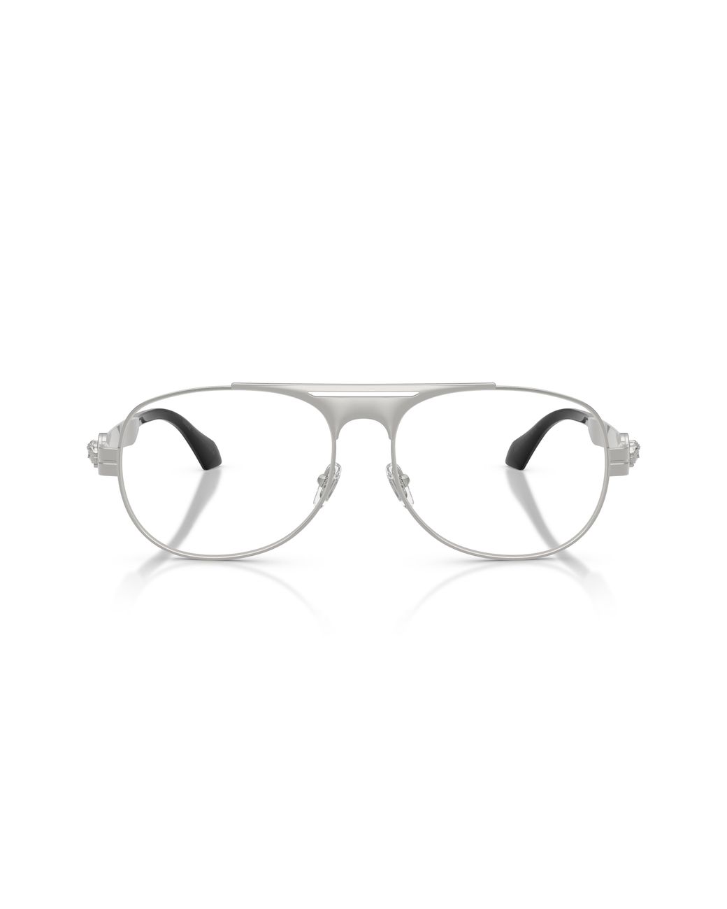 Versace Black Ve1319 1000 Optical Frames Metal Transparent Pilot Normal for men