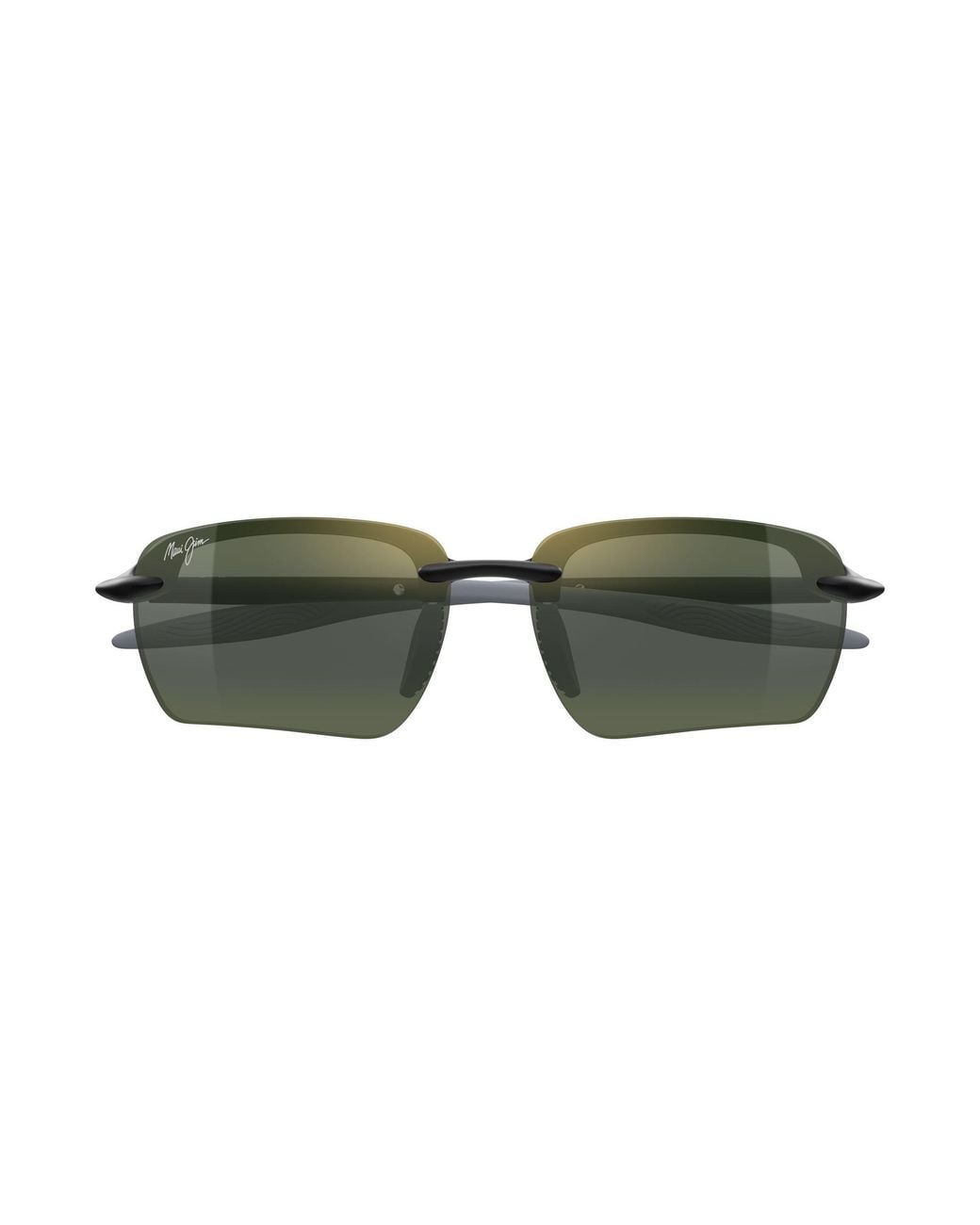 Maui Jim Black Mj0337Sa 001 Occhiali Da Sole Bio-Iniettato Verde Geometrica