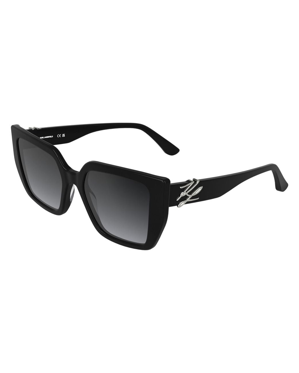 Karl Lagerfeld Black Kl6221S 001 Sunglasses Acetate Cat Eye Normal