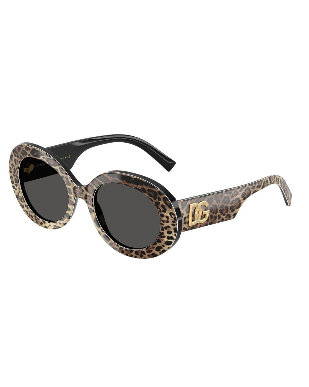 Dolce & Gabbana Black Dg4448 316387 Sunglasses Acetate Round Normal